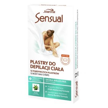 Hlavný obrázok Joanna Sensual depilačná náplasť na telo Aloe Vera 12ks 88036