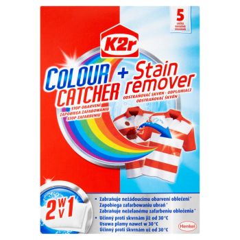 Hlavný obrázok K2r Color Catcher+Stain Remover 5ks