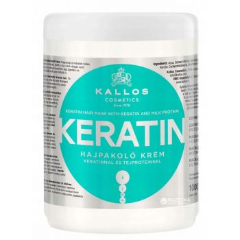 Hlavný obrázok Kallos Hair Mask Keratín maska na suché, poškodené vlasy 1000ml