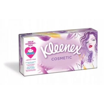 Hlavný obrázok Kleenex Cosmetic kozmetické vreckovky 20x20cm 80ks 3-vrstvové