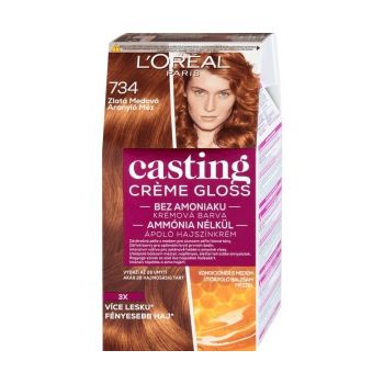 Hlavný obrázok L´oreal Casting Creme 734 Zlatá medená farba na vlasy