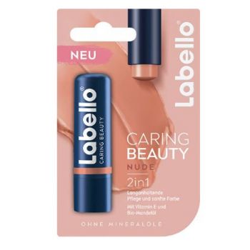 Hlavný obrázok Labello Caring Beauty Nude 2in1 farebný balzam na pery 4,8g 88054