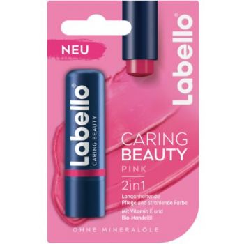 Hlavný obrázok Labello Caring Beauty Pink 2in1 farebný balzam na pery 4,8g 88055