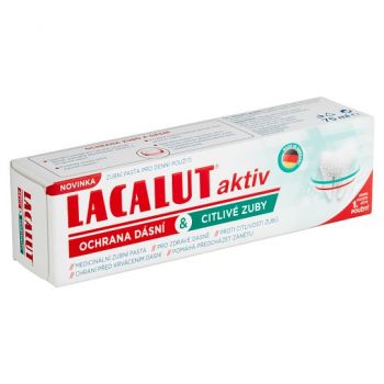 Hlavný obrázok Lacalut Aktiv Ochrana ďasien & Citlivé zuby zubná pasta 75ml