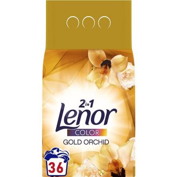 Hlavný obrázok Lenor prášok na pranie 2,34kg 2in1 Color Gold Orchid 36 praní