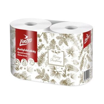 Hlavný obrázok Linteo Merry Christmas kuchynské utierky 2-vrstvové 2x60m