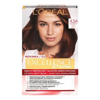 Hlavný obrázok Loréal Excellence Creme 4.54 Mahagónová Medená farba na vlasy