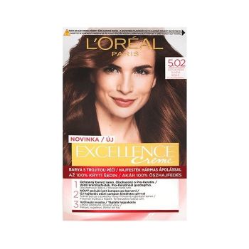 Hlavný obrázok Loréal Excellence Creme 5.02 Svetlo Hnedá Dúhová farba na vlasy