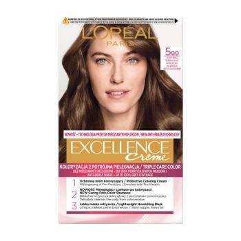 Hlavný obrázok Loréal Excellence Creme 500 Svetlo Hnedá farba na vlasy
