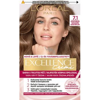 Hlavný obrázok Loréal Excellence Creme 7.1 Popolavá Blond farba na vlasy