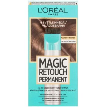 Hlavný obrázok Loréal Magic Retouch Permanent 6 Svetlo Hnedá farba na zakrytie odrastov 27+18ml