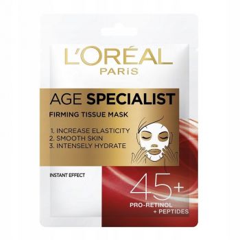 Hlavný obrázok Loréal Paris Age Specialist 45+ Firming Tissue maska na tvár 30ml