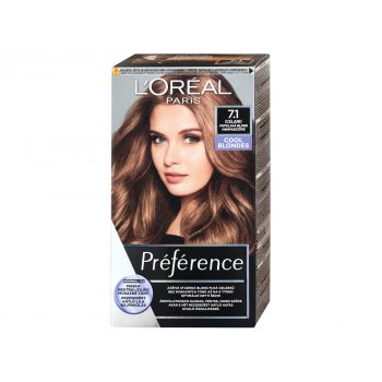 Hlavný obrázok Loréal Préférence 7.1 Island popolavá blond farba na vlasy