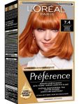 Loréal Préférence 7.4 Intenzívna medená farba na vlasy