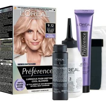 Hlavný obrázok Loréal Préférence 9.12 Studená Veľmi Svetla Blond farba na vlasy