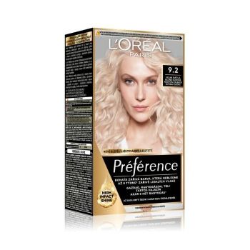 Hlavný obrázok Loréal Préférence 9.2 veľmi svetlá blond duhová farba na vlasy
