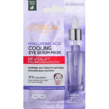 Hlavný obrázok Loréal Revitalift Filler Hyaluronic Acid chladivá očná textilná maska 11g
