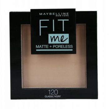 Hlavný obrázok Maybelline New York Fit Me Matte & Poreless 120 Classic Ivory púder na tvár 9g