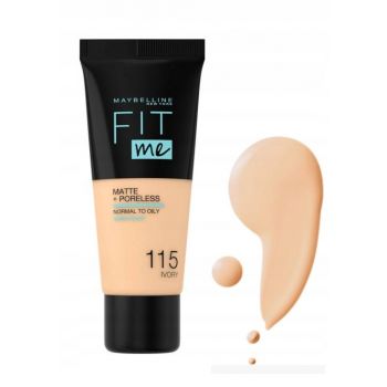 Hlavný obrázok Maybelline New York  Fit me Matte Poreless  Ivory 115 make-up 30ml