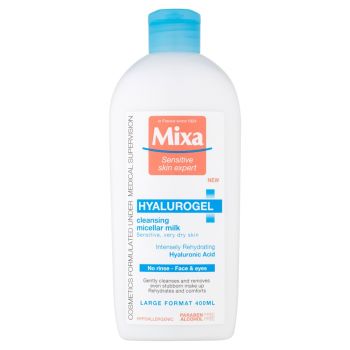 Hlavný obrázok Mixa pleťové čistiace mlieko Sensitive Skin Expert Hyalurogel 400ml
