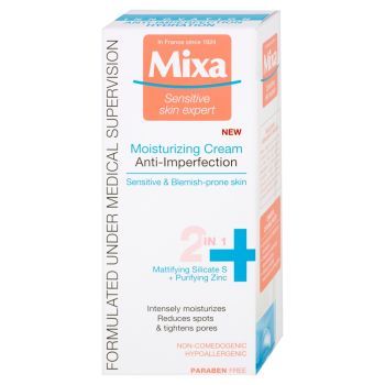 Hlavný obrázok Mixa Sensitive Skin Expert Anti-Imperfections 2v1 zmatňujúci pleťový krém 50ml