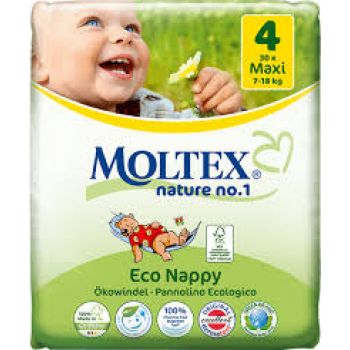 Hlavný obrázok Moltex detské prírodné plienky Maxi4 30ks (7-18kg) 