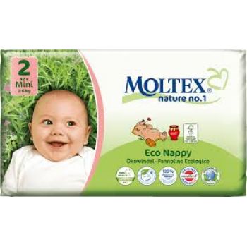 Hlavný obrázok Moltex detské prírodné plienky Mini2 42ks (3-6kg)