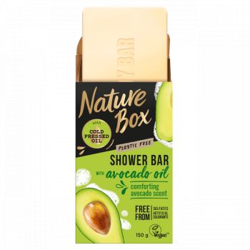 Hlavný obrázok Nature Box Avocado oil tuhé sprchovacie mydlo 150g