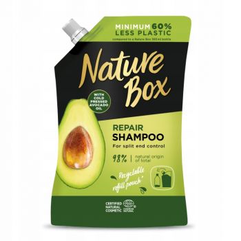 Hlavný obrázok Nature Box Avocado regeneračný šampón na vlasy náhradna náplň  500ml 