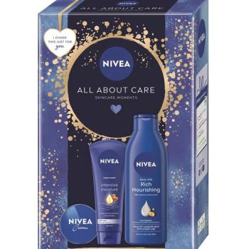Hlavný obrázok Nivea All About Care dámska darčeková kazeta Telové mlieko, Krém na ruky, Krém