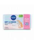 Nivea Baby Soft & Cream vlhčené obrúsky 2x57ks