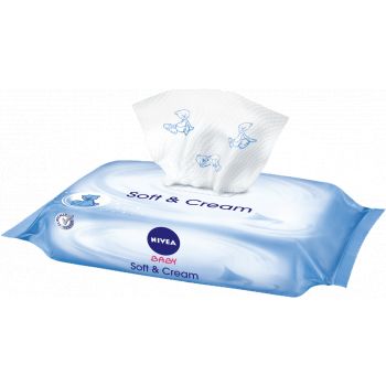 Hlavný obrázok Nivea Baby Soft & Cream vlhčené obrúsky 63ks 86244