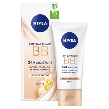 Hlavný obrázok Nivea BB 5in1 skrášľujúci hydratačný denný krém Light 50ml 82333