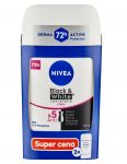 Nivea Black & White Invisible Clear 72H DUO anti-perspirant stick 2x50ml 84153