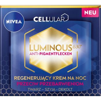 Hlavný obrázok Nivea Cellular Luminous 630 nočný krém proti pigmentovým škvrnám 50ml 94134