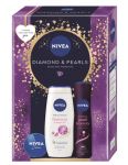 Nivea Diamond & Pearl dámska darčeková kazeta Sprchový gél, Anti-perspirant