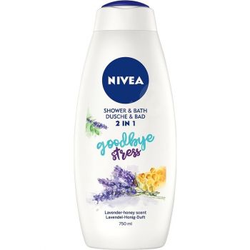 Hlavný obrázok Nivea Goodbye Stres 2in1 sprchový gél, pena do kúpeľa 750ml