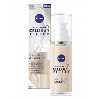 Hlavný obrázok Nivea Hyaluron Cellular Color&Care 3in1 Light 01 tónovací krém 30ml