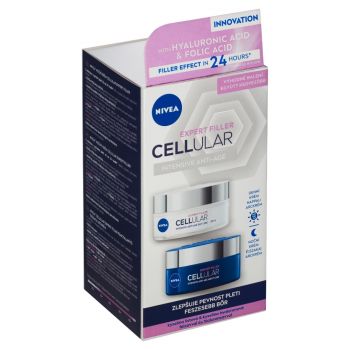 Hlavný obrázok Nivea Hyaluron Cellular Expert Filler DUO denný 50ml+ nočný 50ml krém na tvár