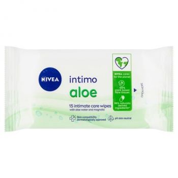 Hlavný obrázok Nivea Intimo Aloe vlhčené obrúsky na intímnu hygienu 15ks