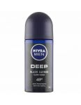 Nivea Men Deep Black Carbon Darkwood antiperspirant roll-on 50ml 80031