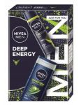Nivea Men Deep Energy pánska darčeková kazeta Sprchový gél, Anti-perspirant