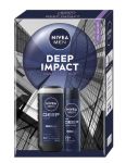 Nivea Men Deep Impact pánska darčeková kazeta Sprchový gél, Anti-perspirant