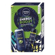 loader for Nivea Men Energy Boost pánska darčeková kazeta Sprchový gél, Anti-perspirant