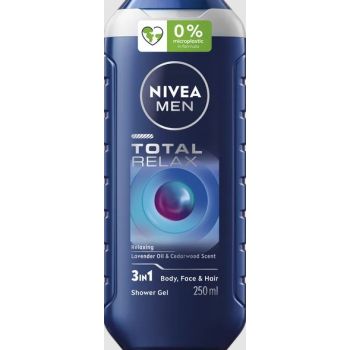 Hlavný obrázok Nivea Men Total Relax  3v1 sprchový gél 250ml 98650