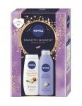 Nivea Smooth Moment dámska darčeková kazeta Sprchový gél, Telové mlieko