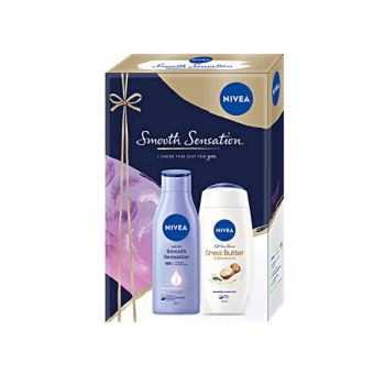 Hlavný obrázok Nivea Smooth Sensation Darčeková kazeta pre ženy Telové mlieko, Sprchový gél