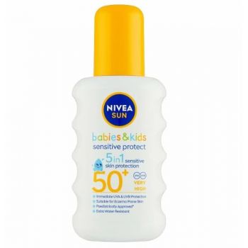 Hlavný obrázok Nivea Sun Kids 5in1 Sensitive detský sprej na opaľovanie SPF50+ 200ml