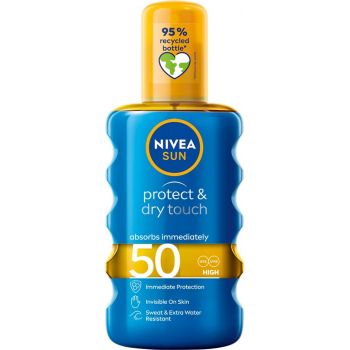 Hlavný obrázok Nivea Sun Protect&Dry Touch neviditeľný sprej na opaľovanie SPF50 200ml