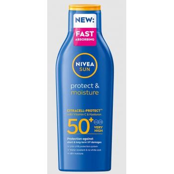 Hlavný obrázok Nivea Sun Protect& Moisture hydratačné mlieko na opaľovanie SPF50+ 200ml